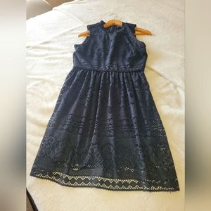 Simple black lace dress